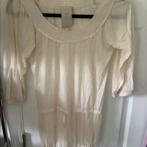NWOT UMA COTTON 3/4 SLEEVE TOP